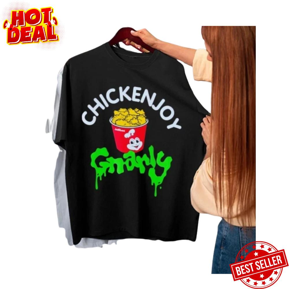 SALE HOT!! Jollibee X Katseye Chickenjoy Gnarly T-Shirt Unisex S to 5XL Unisex T-Shirt L