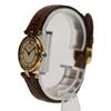 Cartier 925 Must Vendome Vermeil SM Kremowa Tarcza QZ Zegarki Skórzane Kremowy / ZłotyUżywany