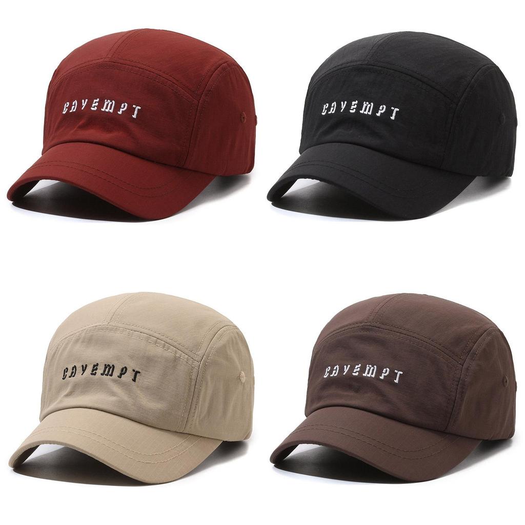 Vintage Quick Dry Baseball Cap For Men With Embroidered Letters Sun Protection Adjustable Fit