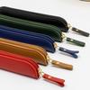Stationery Bag Multi-Functional Design Slim Pencil Case Organizer Imitation Leather Compact Portable Pen Storage Pouch