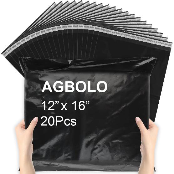 Poly Mailers, 12x16 Shipping Bags for Clothes, 20 Pcs Packaging Bags, Waterproof Shipping Envelopes, Tear-Proof Mailing Bags for Secure Packaging &