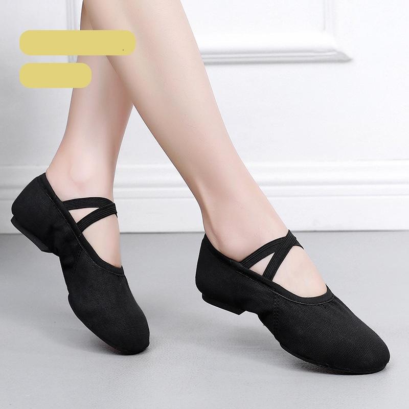 

Танцювальне взуття на підборах, жіноче боді, доросле балетне взуття на м якій підошві, безкоштовне танцювальне взуття для вчителів 34EU/CN35 чорний