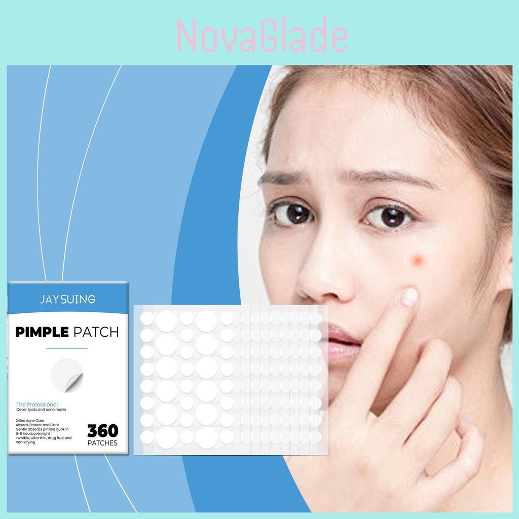 Jaysuing Unsichtbare Pickel-Pflaster zur Narbenkorrektur und Abdeckung von Akne mit 360 Pflastern