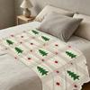 Christmas Tree Plaid Plush Fleece Blanket Soft Warm Cozy Throw for Home Winter, Xmas & Halloween
