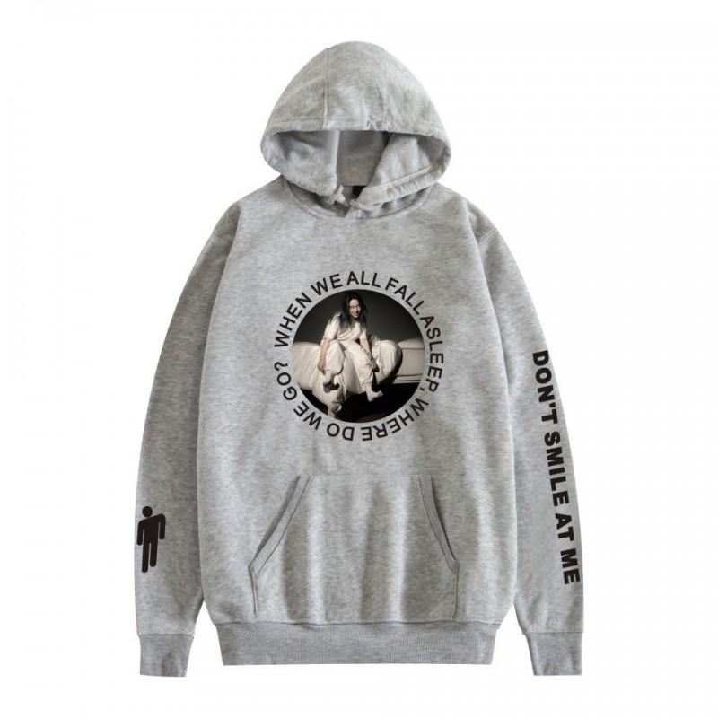 Unisex Oversized Hoodie With Graphic Print Billie Eilish Inspired Streetwear Sweatshirt Teens Adults