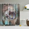 Animals Octopus Wolf Lion Seahorse Turtle Shower Curtains Bathroom Curtain Frabic Waterproof Polyester Bathroom Curtain Hooks