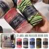 70 Yards 5MM Polyester Braid Rope Dual Color Blend Hand Woven Bracelet Bag Carpet Knitted Yarn Horse Drawn Rope Thread Diy