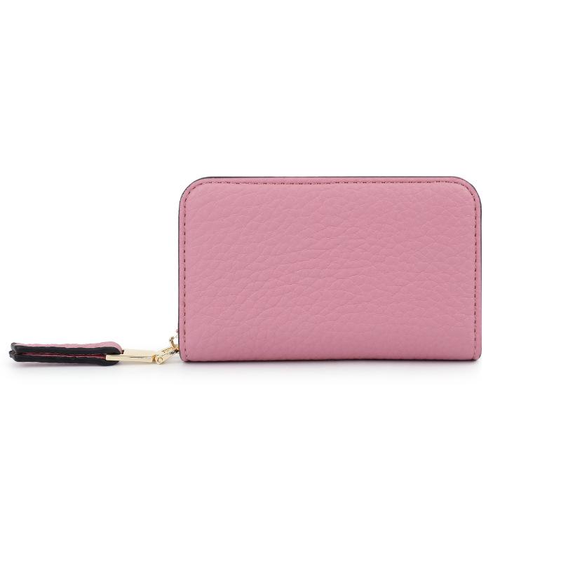 Tailian 2024 Женская визитница на молнии с узором личи розовый 884₽