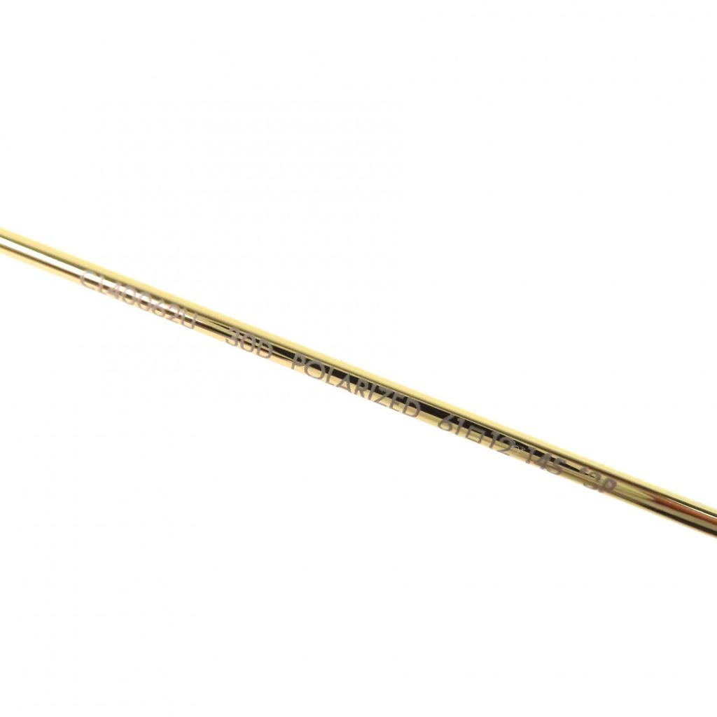 Excellent CELINE sunglasses Two Bridges Teardrop gold cotton mens CL40062U Used