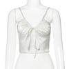 Frauen Sexy V-ausschnitt Leibchen Seidig Weiche Stoff Crop Tops Mädchen Schlank Party Club Sling Tank Tops Weibliche Harajuku Sommer Neue