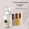 Portable Smart Wireless Rechargeable Breast Milk Warmer with Insulated Sleeve and Constant Temperature for Outdoor Use