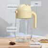 Glass Oil Sprayer And Pourer with Auto-Open Lid 520ml Oil Dispenser for Cooking Baking Air Fryer Ergonomic Handle Dishwasher Safe Kitchen Essential