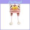 Style Handwoven Parent Child Tiger Head Hat With Warmth And Breathability For Winter Fashion
