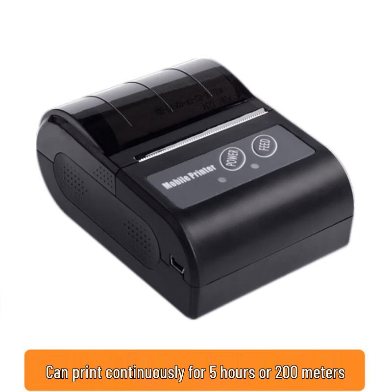 Portable 58mm Bluetooth Thermal Printer for Takeout CN plug (adapter included)
