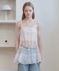 Opening Sunshine Pintuck Sleeveless Chiffon Mini Dress Flower White