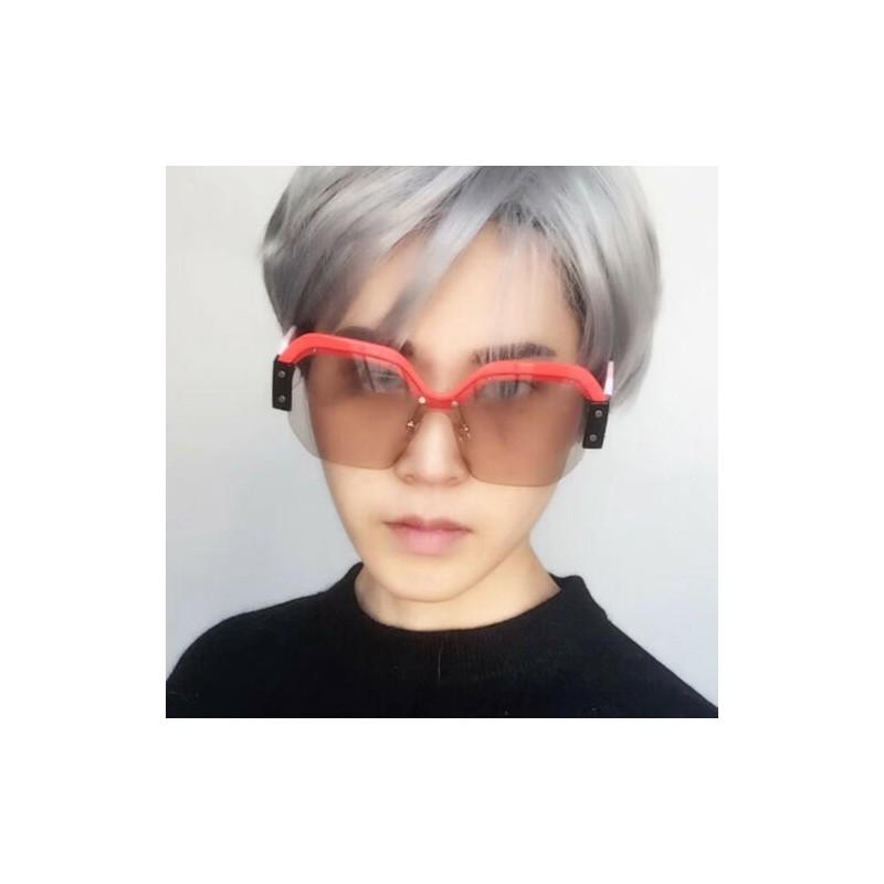 Stilvolle Große Übergroße Damen Frauen Sonnenbrille Designer Halbrahmen Retro Mode 2018 Für Alle Anlässe