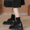 Small leather shoes women's skirts autumn new muffin thick soles increase Mary Jane single shoes