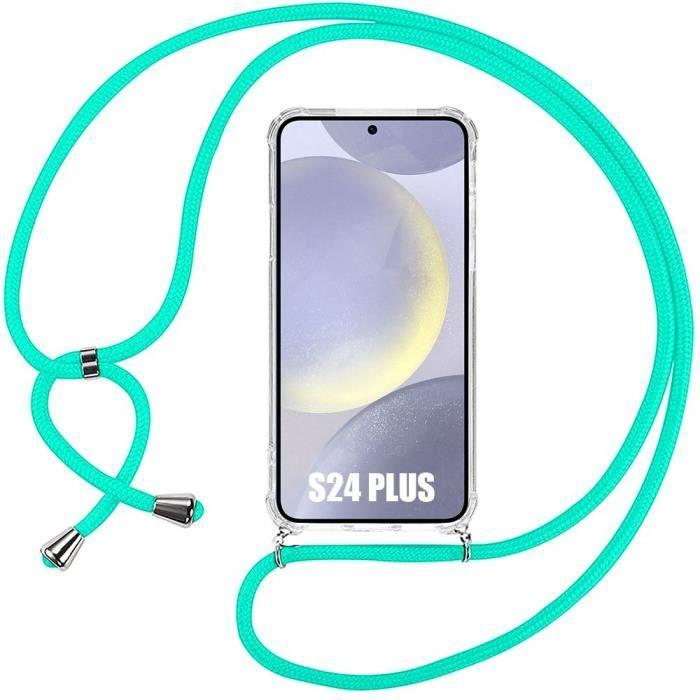 Coque Cordon - Samsung - Galaxy S24 Plus - TPU Antichoc - Protection Renforcée - Turquoise