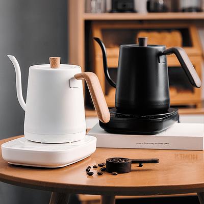 Metal Goose Neck Electric Kettle For Office Tea Drinkers Prevent Dry Burning Electric Gooseneck White Pot JP