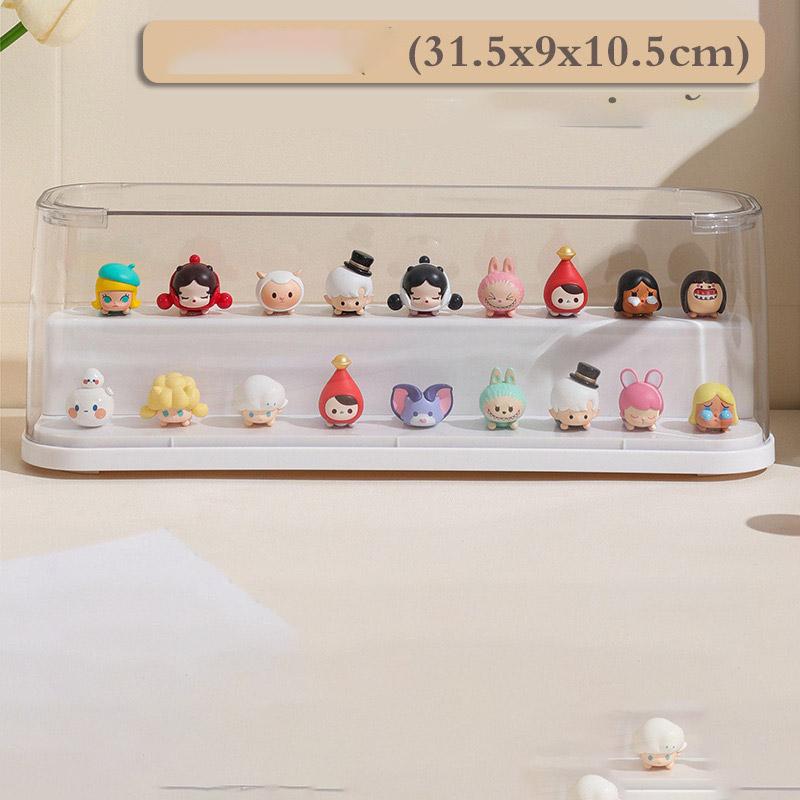 

Витрина для мелочей, витрина для блайнд-боксов, коробка для хранения ручных кукол, настенный шкафчик для украшений Pure White [Double Layer]