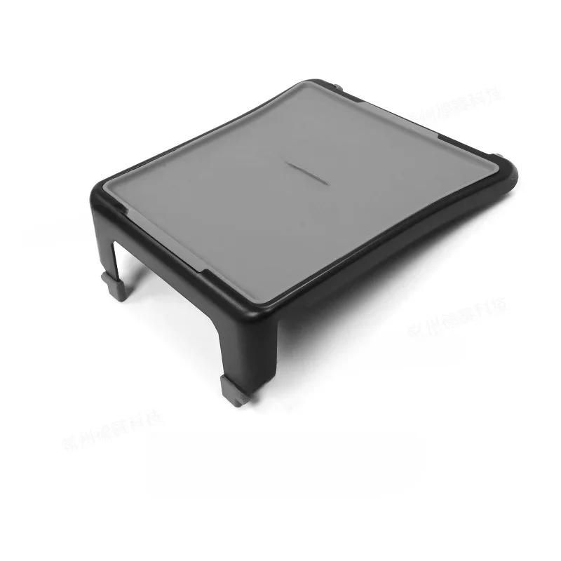 For Tesla Model 3 Y Center Console Tray Storage Simple Dining Plate Bin Desk Table with Silicone Mat Organizer Holder Storage