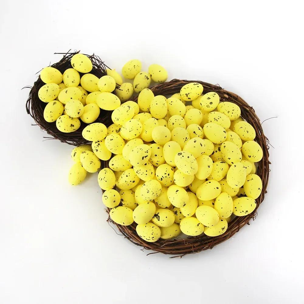 100 sztuk jajek wielkanocnych w wielu rozmiarach, kolorowe jajka piankowe do wielkanocnych dekoracji DIY, wieńców, prezenty dla dzieci, upominki na wielkanocne przyjęcie domowe