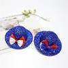 Glittered Bowler Hat Top Hat Julycostume Hair Clip Julycostume Top Hat Hairpin