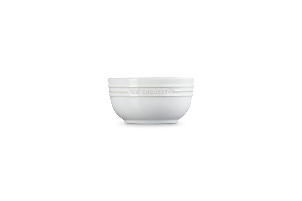 Le Creuset Rice Bowl, 330ml, White, Heat and Cold Resistant, Microwave, Oven, and Dishwasher Safe [Official Japanese Product]