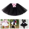 Gonna Tutù Elastica Vita Alta Gonna in Tulle Gonna Tutù in Tulle Stratificata Costumi Cosplay di Halloween per Bambine Adolescenti Regali
