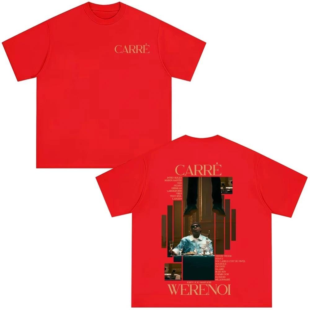 2026 Rapper WeRenoi Carré Album Graphic Print T Shirts Men Women Hip Hop Fashion Pop Music Tee Summer Casual Clothes Vintage Clothing