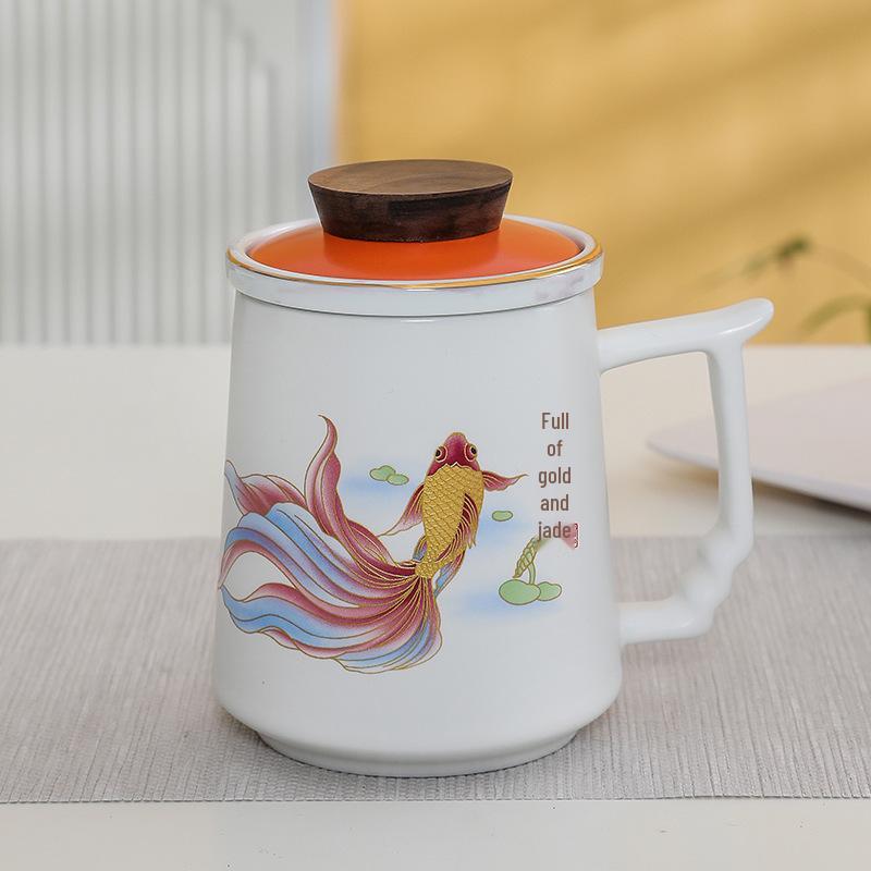 Premium Ceramic Mug with Custom Logo - Gift for Annual Company Event or Cultural Souvenir