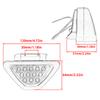 Motorcycle Car Tail Light 12 LED Triangular Brake Light Flash Warning Light Reverse Safety Parking Strobe Modified Accessories