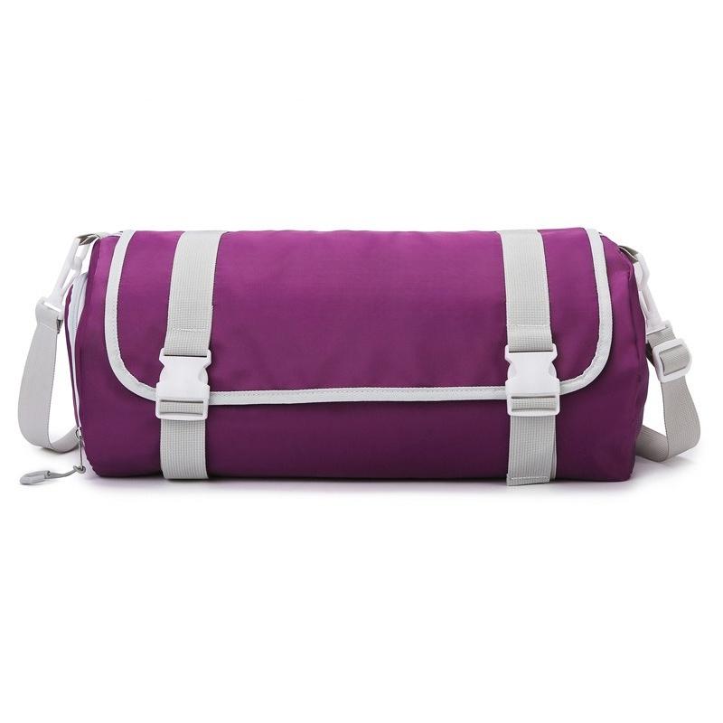 Men and Women's Simple Casual Wet and Dry Sports Gym Bag with Shoe Bin Outing Short Trip Bag Can Be Used To Cover Pull Rod