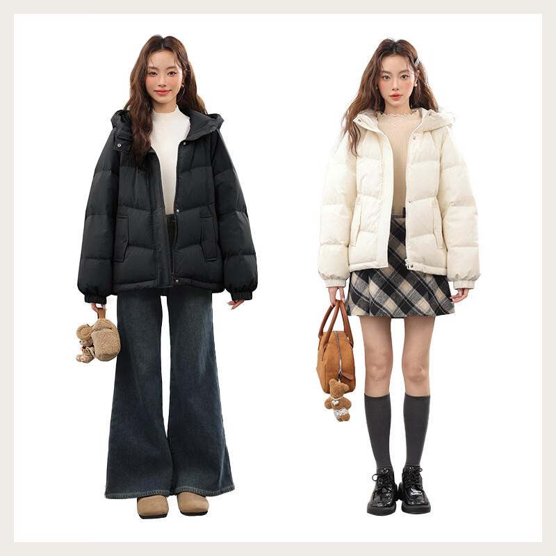 MJ STYLE Women's Hooded Down Jacket