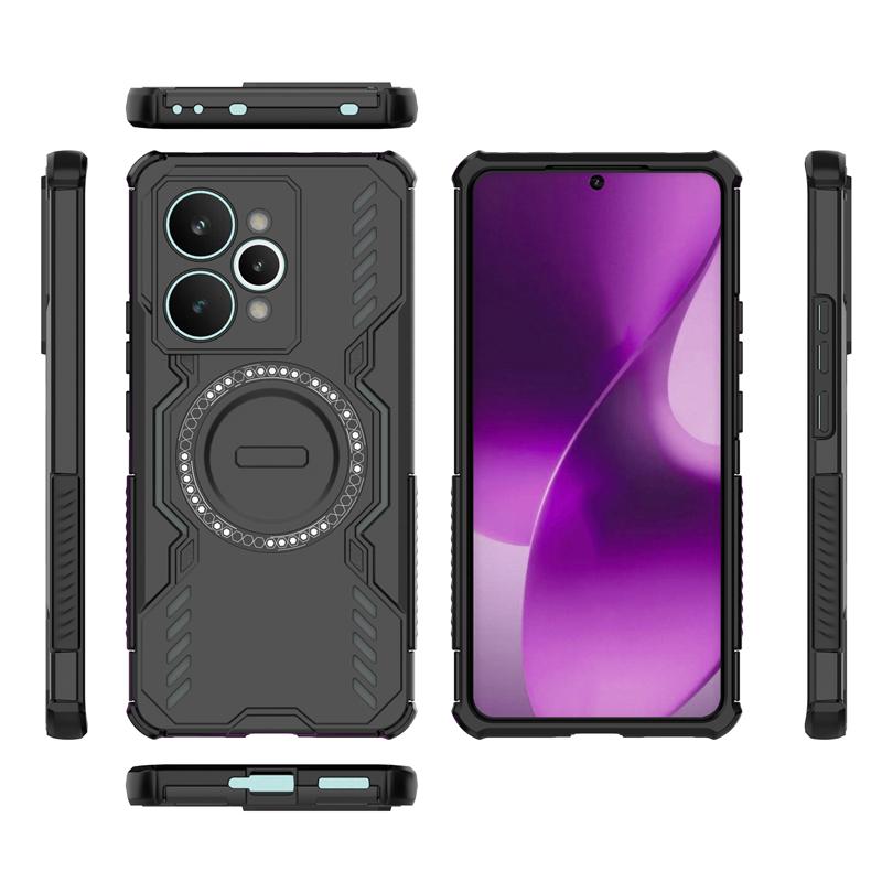 Shockproof Armor Case For Realme 15 Pro Magnetic Adsorption Wireless Charge Cover For Realme 15 Pro Case For Realme 15 Pro Case
