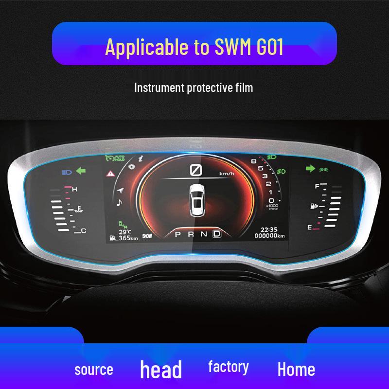 Applicable Tempered Glass Protective Film for SWM X7, G01, G05 Navigation Screen & Iron Man X3 Modification.