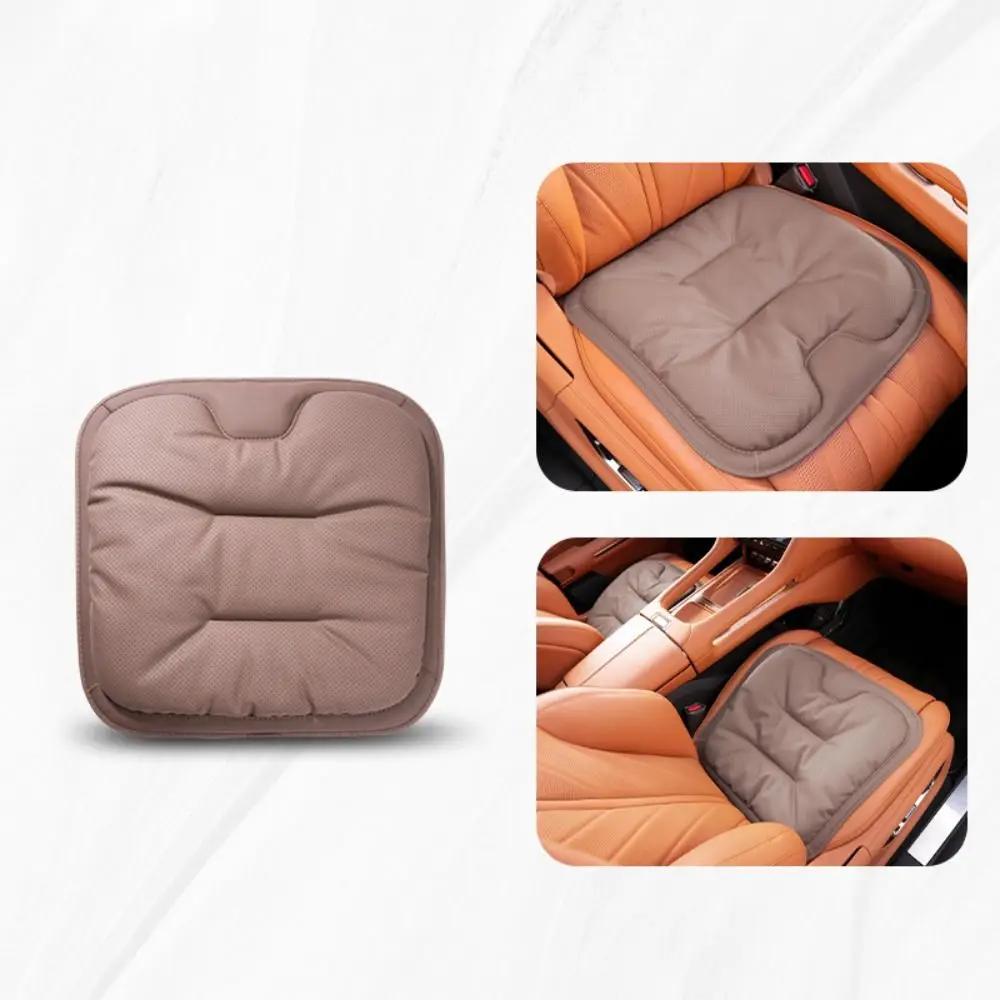 Non-slip Car Leather Cushion Universal Soft Ventilated Four-season Cushion Cotton Good Breathability Auto Seat Cushion