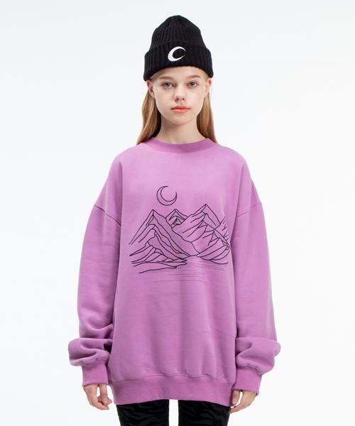 Свободная толстовка Fake Mama [Фиолетовая] Purple