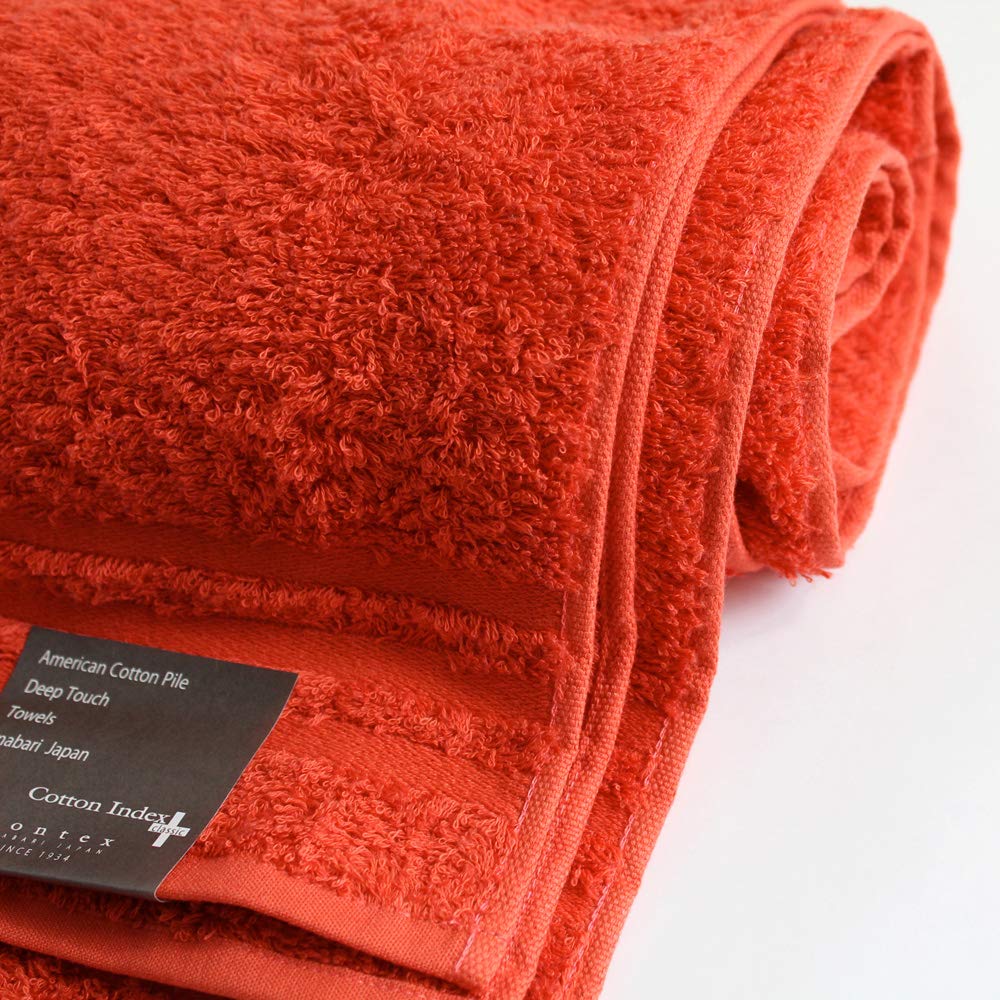 Imabari Towel Contex Plus Color Bath Dark Orange Towel,