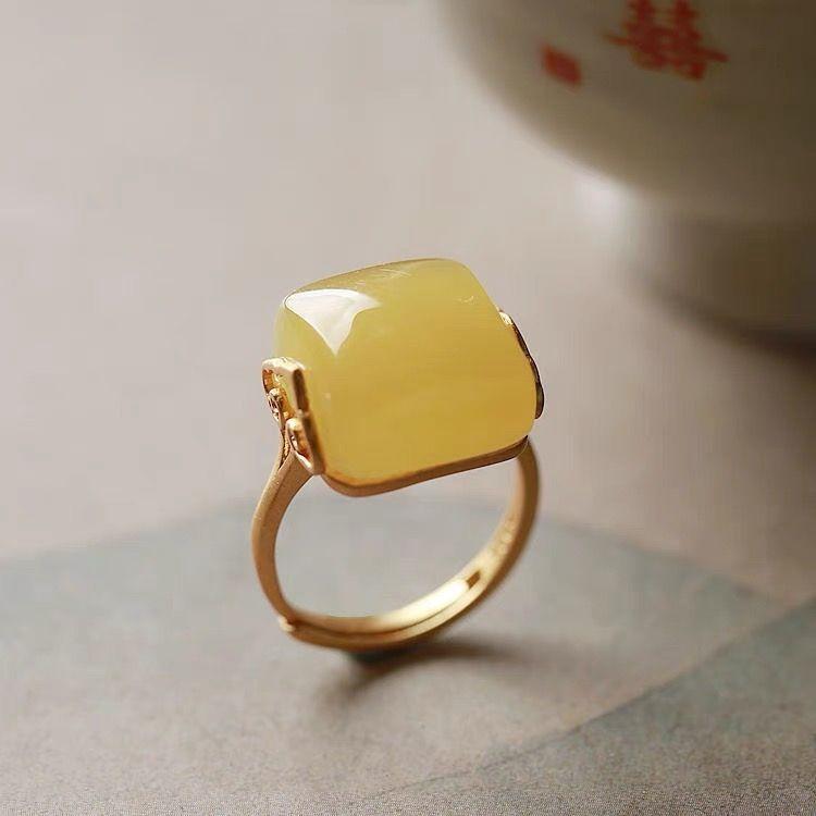 

Natural Hetian White Jade Open Ring Adjustable Band Handcrafted Fine Jewelry Elegant Design Suitable for Daily Wear and Special Occasions One Size
