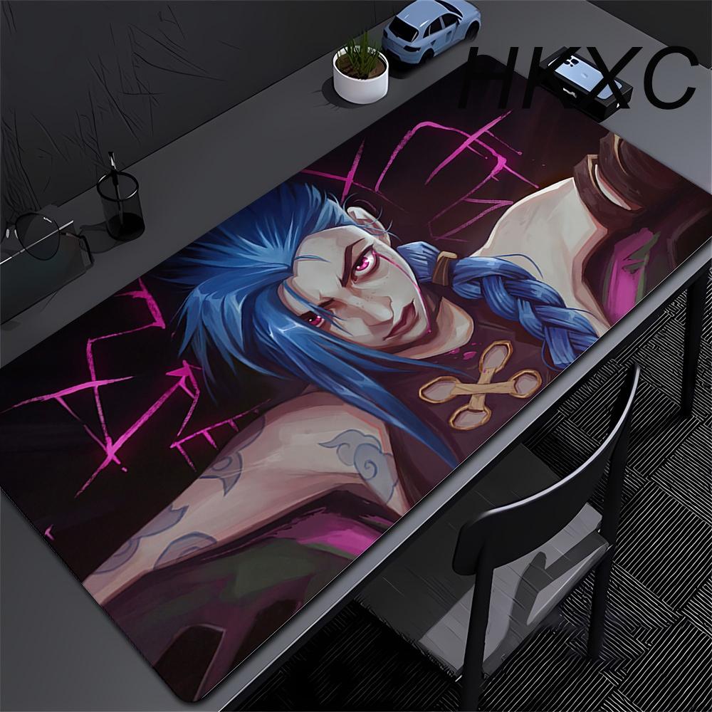 Mouse Pad Gamer Arcane Desk Mat Large Mousepad Gamer Accessories PC Computer Keyboard Deskmat League of Legends Jinx Rubber Mat