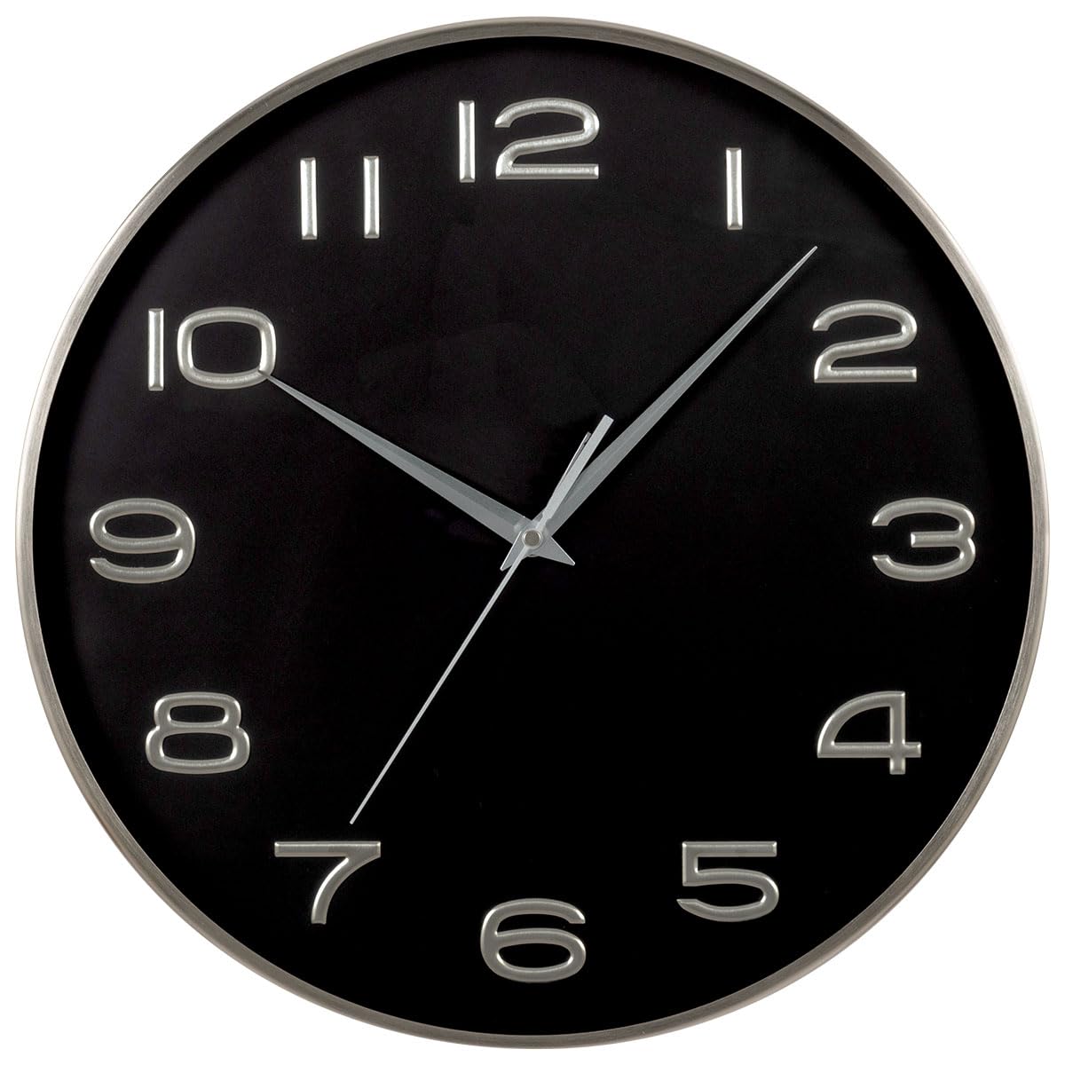 

Bon Furniture Настенный диаметр стены Настенный непрерывный второй большой Гостиная Черный x Серебристый Часы, Тихий, Стильный, 40 см, Простой, Часы, Аналоговый, Стрелка, Цифры,