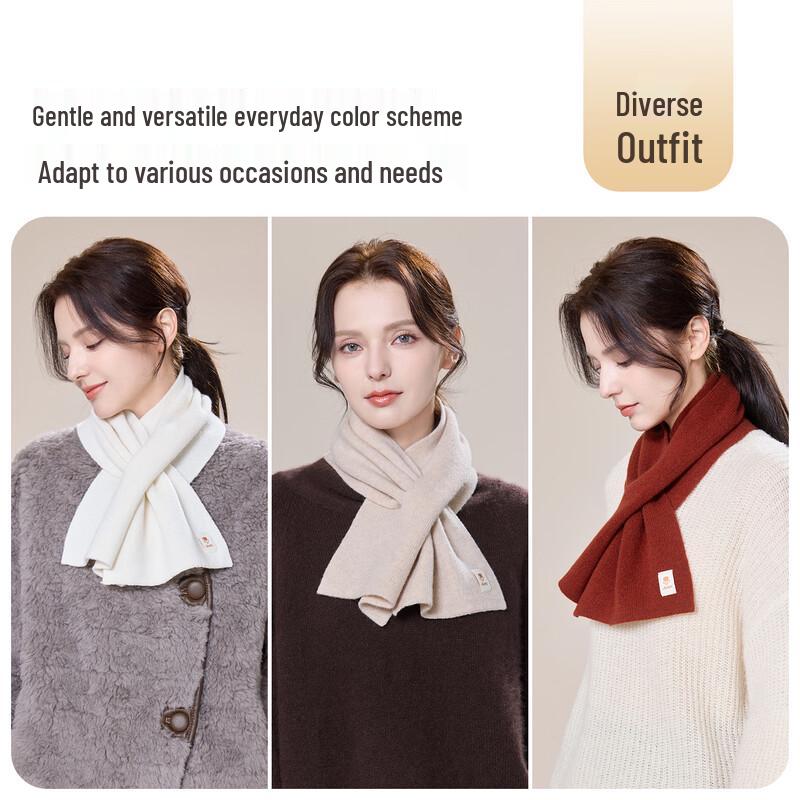 JIUMU Damen Winterschal aus reiner Wolle