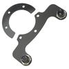 External Horn Button Kits Carbon Fiber 6 Bolts Steering Wheel Modified Button Universal Fit for Horns Lights Yellow