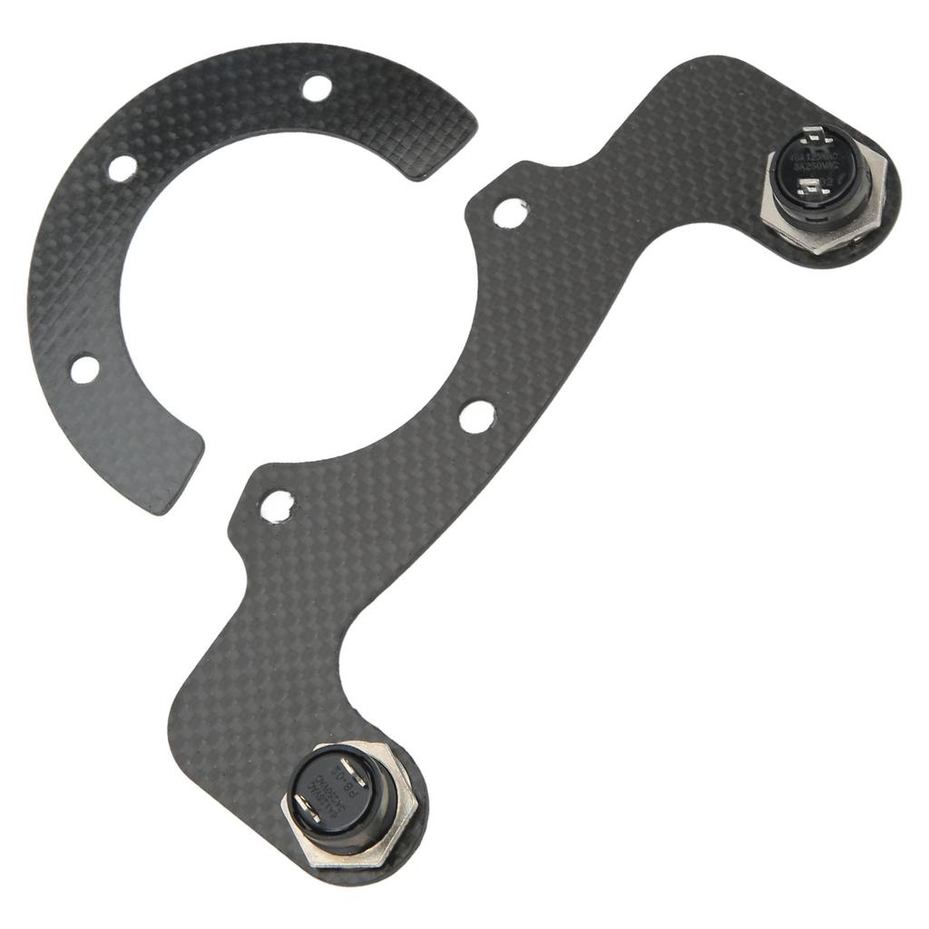 External Horn Button Kits Carbon Fiber 6 Bolts Steering Wheel Modified Button Universal Fit for Horns Lights Yellow