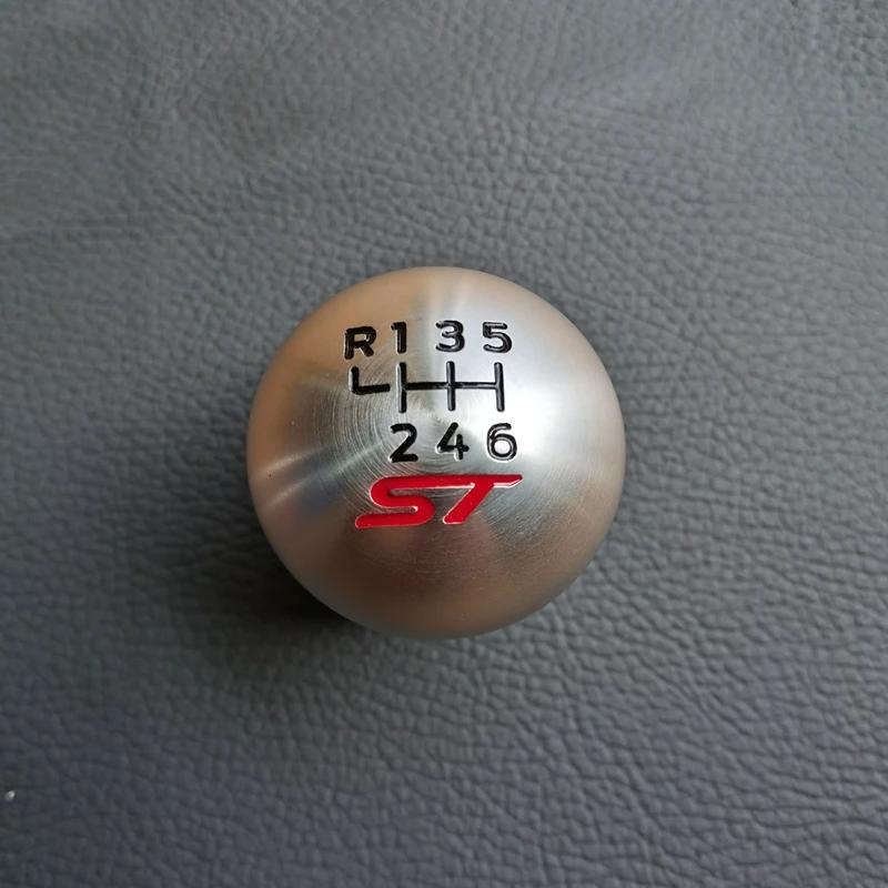 

New 6 Speed Gear Shift Knob For Ford Focus ST RS Fiesta ST Alumium CNC With ST чёрный