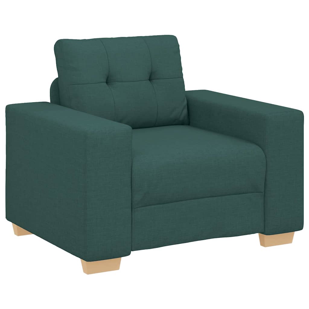 Armchair in Dark Green 100 x 78 x 80 cm Fabric