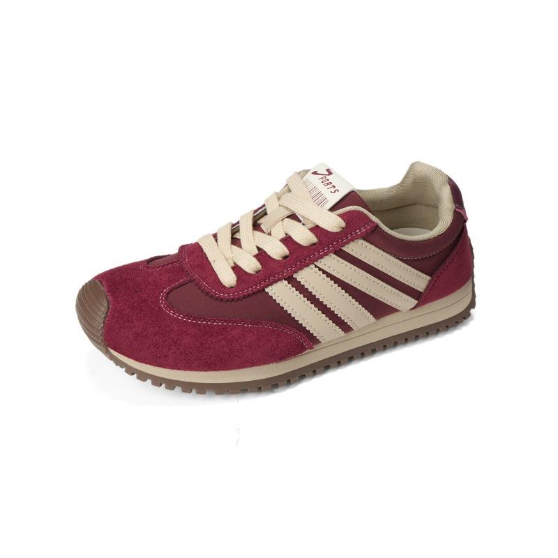 

Ретро немецкие тренировочные кроссовки для женщин, новые повседневные кеды, спортивные кроссовки на толстой подошве «Форрест Гамп» 35 красный