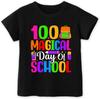100 Magical Day of School Backpack Pencil Eraser T-shirt