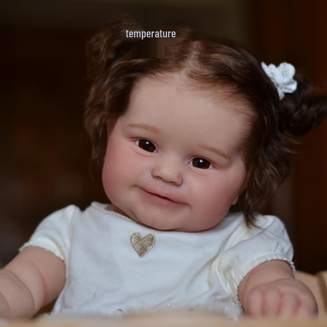 60cm Maddie Lifelike Doll with Exquisite Handcrafted Details and Color Painting. 60cm Cloth body